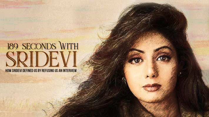 Sridevi Porn - VoxSpace Exclusive] 189 Seconds With Sridevi : How The Superstar Defined  Our Ideology By Refusing Us An Interview